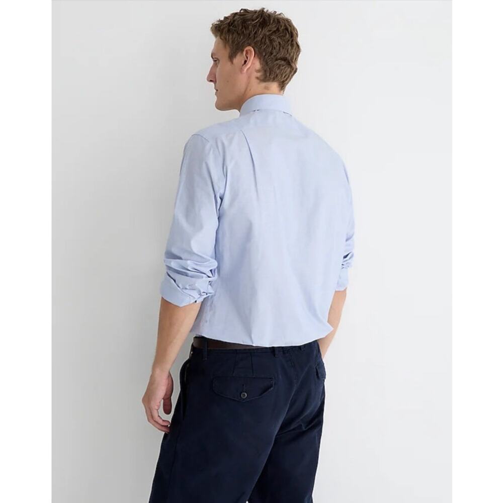 J Crew Bowery Slim Wrinkle Free Button Up Dress Shirt US Men's S New